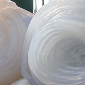Highly transparent extruded rubber